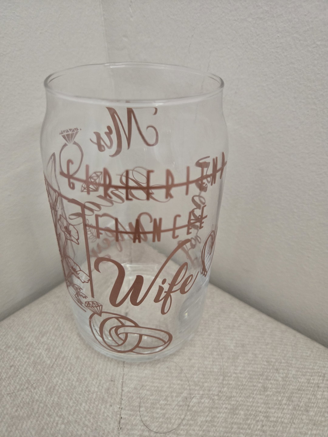Bridal Libby Glass Cup (Pre-Order)