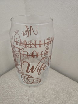 Bridal Libby Glass Cup (Pre-Order)