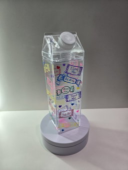 Valentines Day Plastic Milk Carton (Ready Stock)