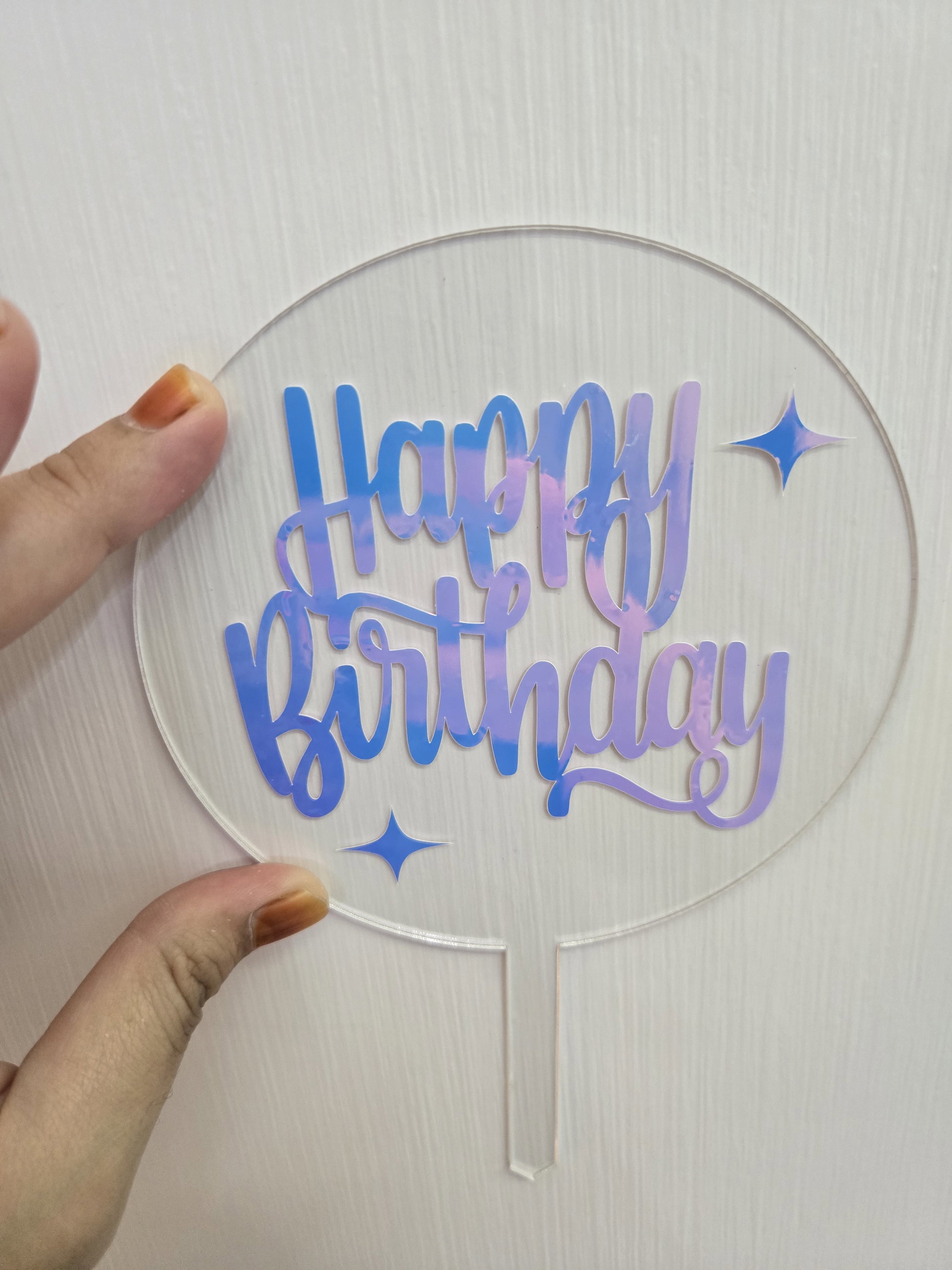 Acrylic Birthday Topper (Ready Stock)_0