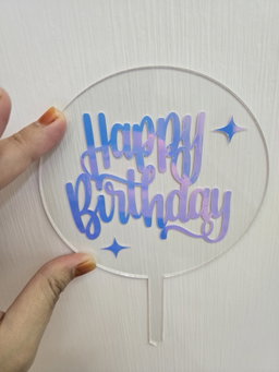 Acrylic Birthday Topper (Ready Stock)