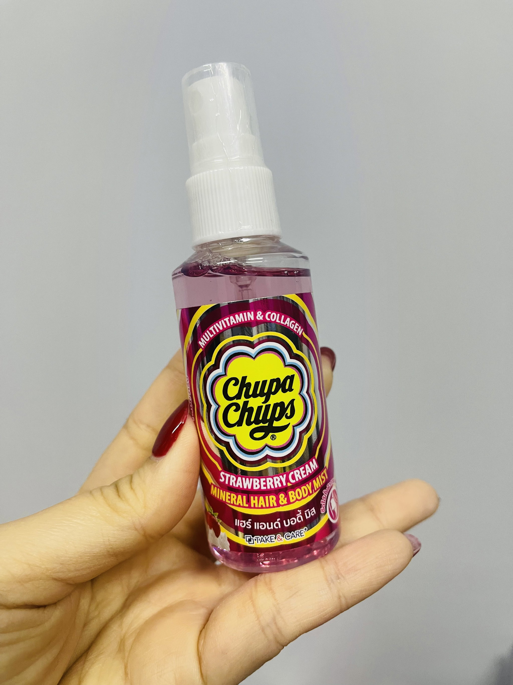 Chupa Chups Hair & Body Mist - Strawberry Cream _0