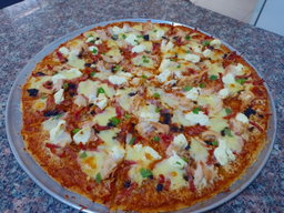 Pollo marinado al Limón con Tocino, Queso Crema - Familiar 14"