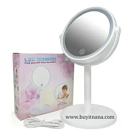 COSMETIC TABLE MIRROR WITH LED ILLUMINATION