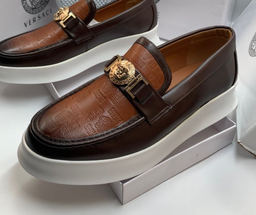 Men Versace shoe - Brown 🟤