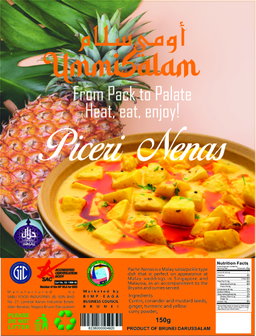 USPN- Peceri Nenas - Pajeri nenas is a popular Malay dish that has Indian roots. It is derived from pacri, or sometimes spelt pachri or paceri, which is usually translated as relish, chutney or salsa.150g