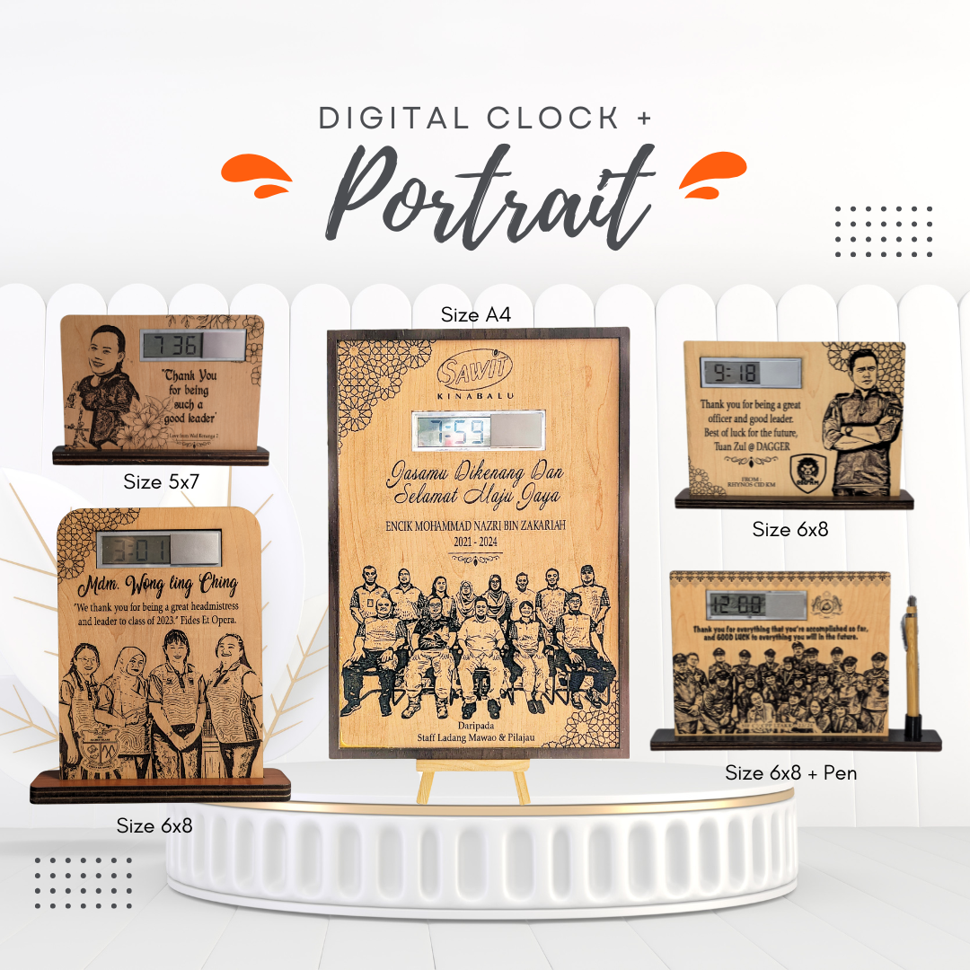 Portrait + Digital Clock_0