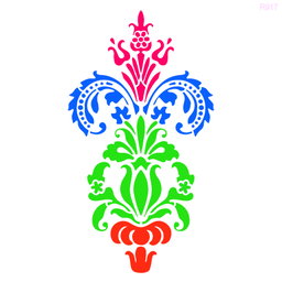 R917_Damask Wall Stencil