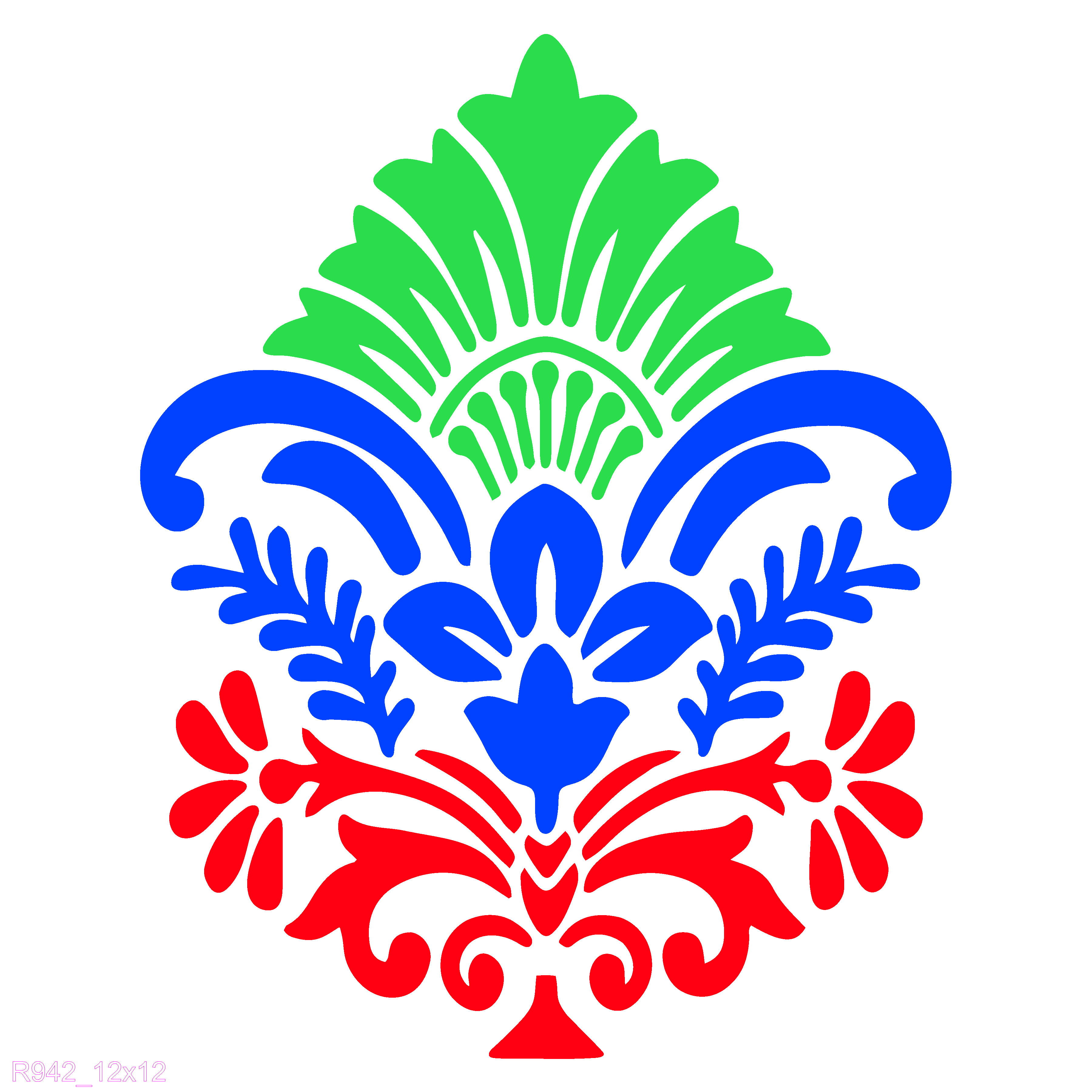 R942_Damask Wall Stencil
