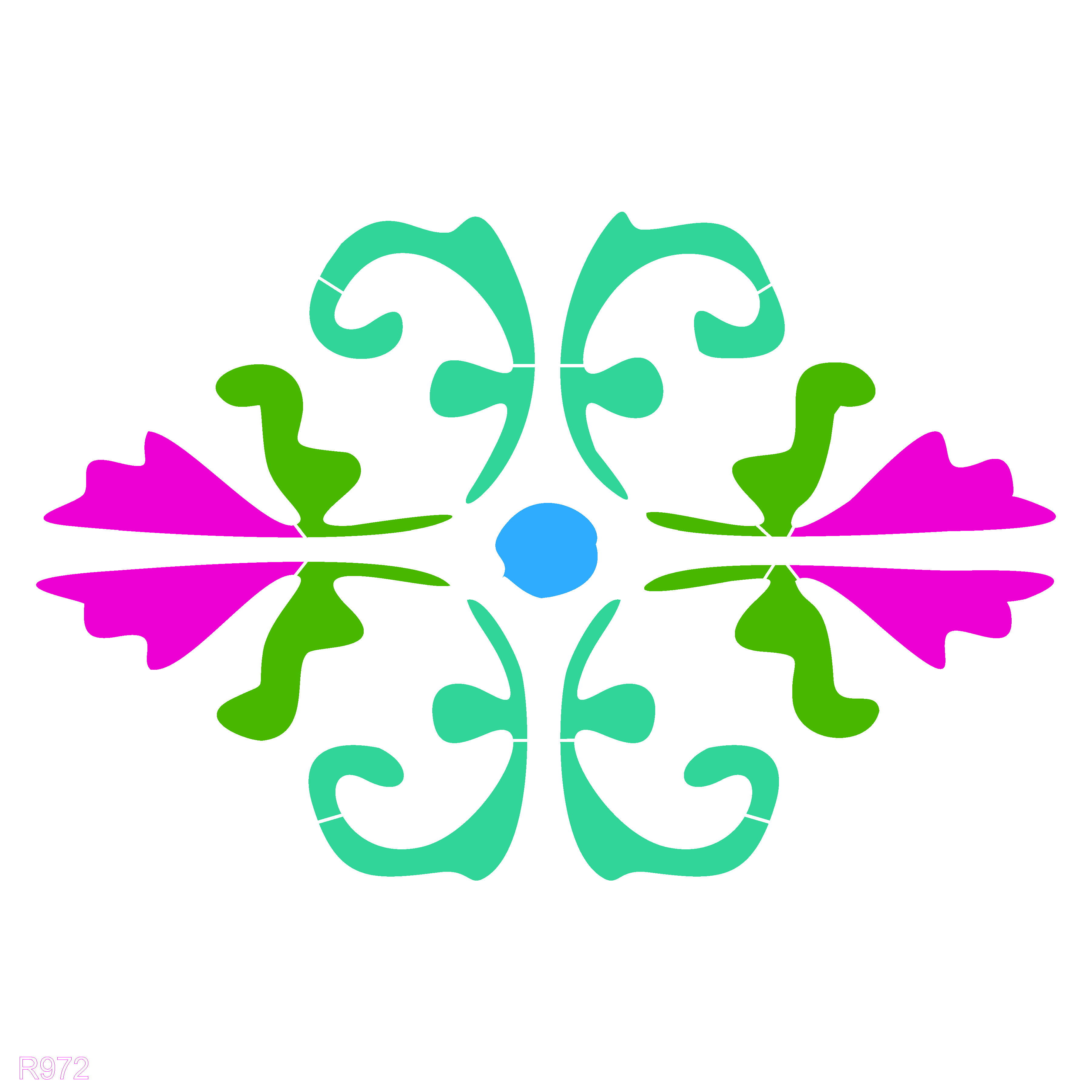 R972_Damask Wall Stencil