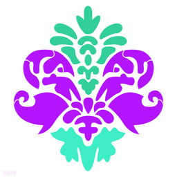 R978_Damask Wall Stencil