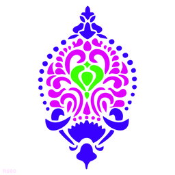 R980_Damask Wall Stencil