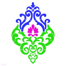 R982_Damask Wall Stencil