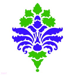 R987_Damask Wall Stencil