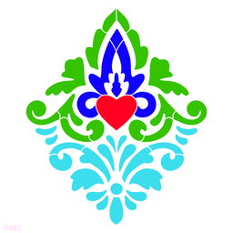 R992_Damask Wall Stencil