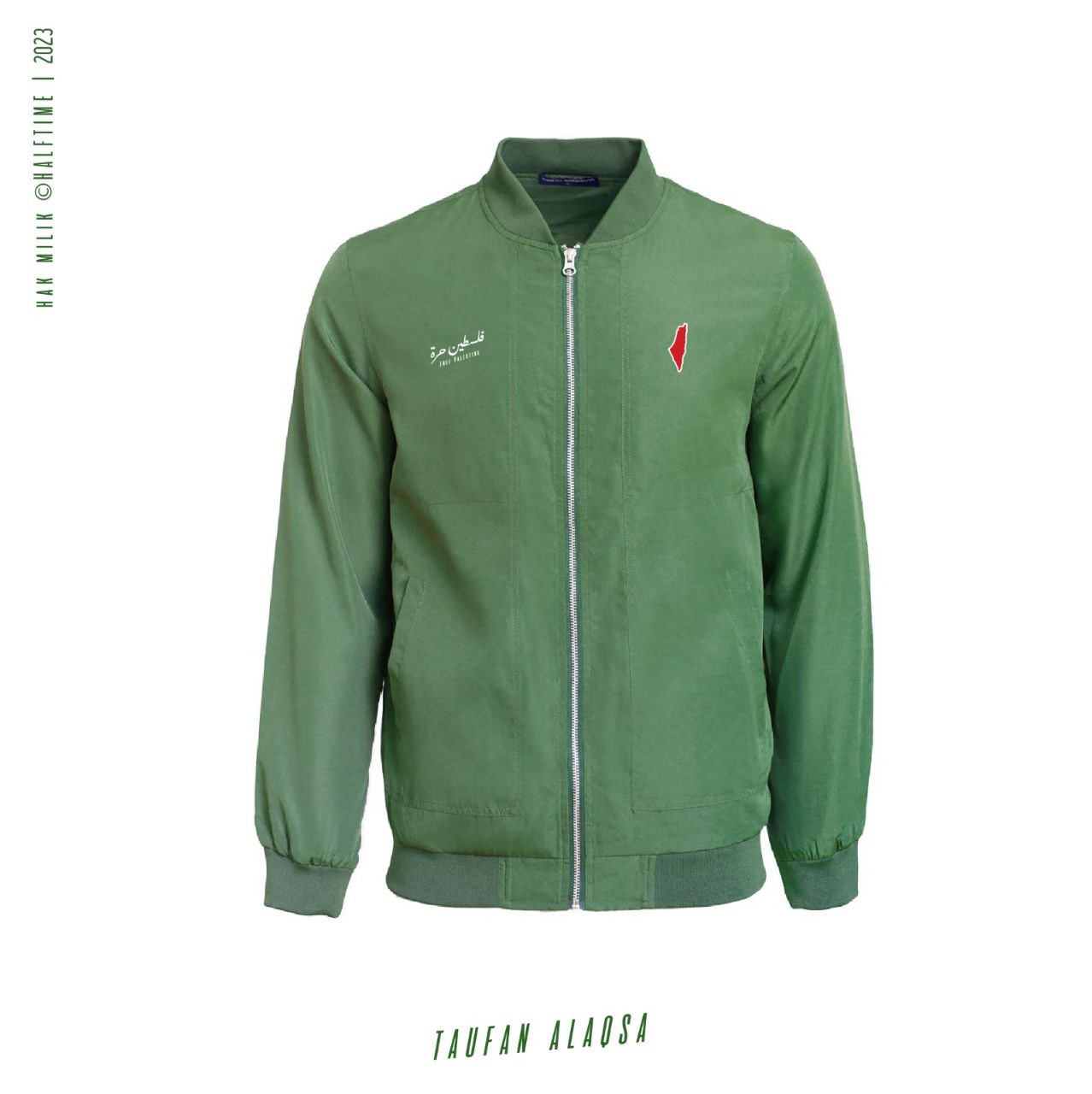 FREE PALESTINE - Taufan AlAqsa Bomber Jacket_0