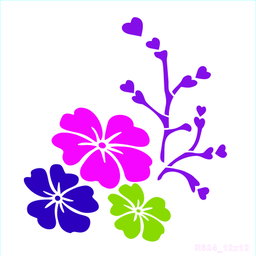 R824_Flower Wall Stencil
