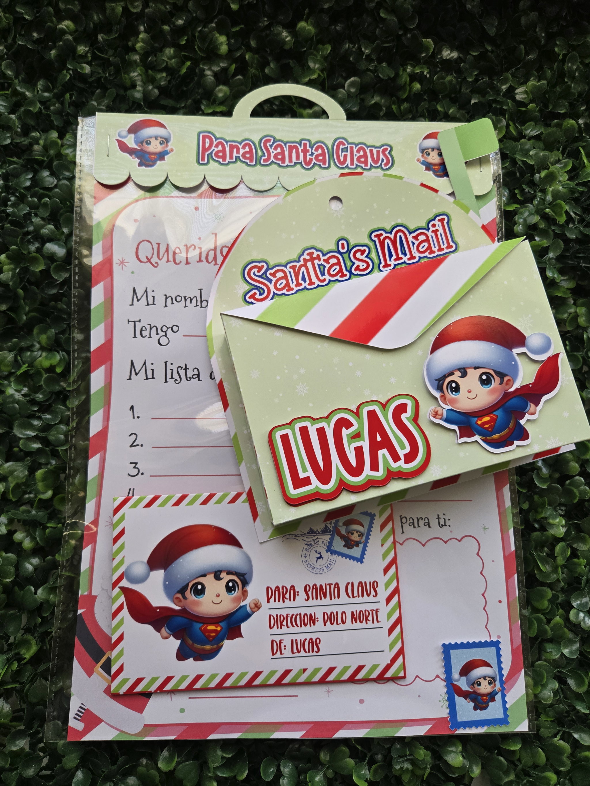Cartita personalizada para Santa con buzon_0