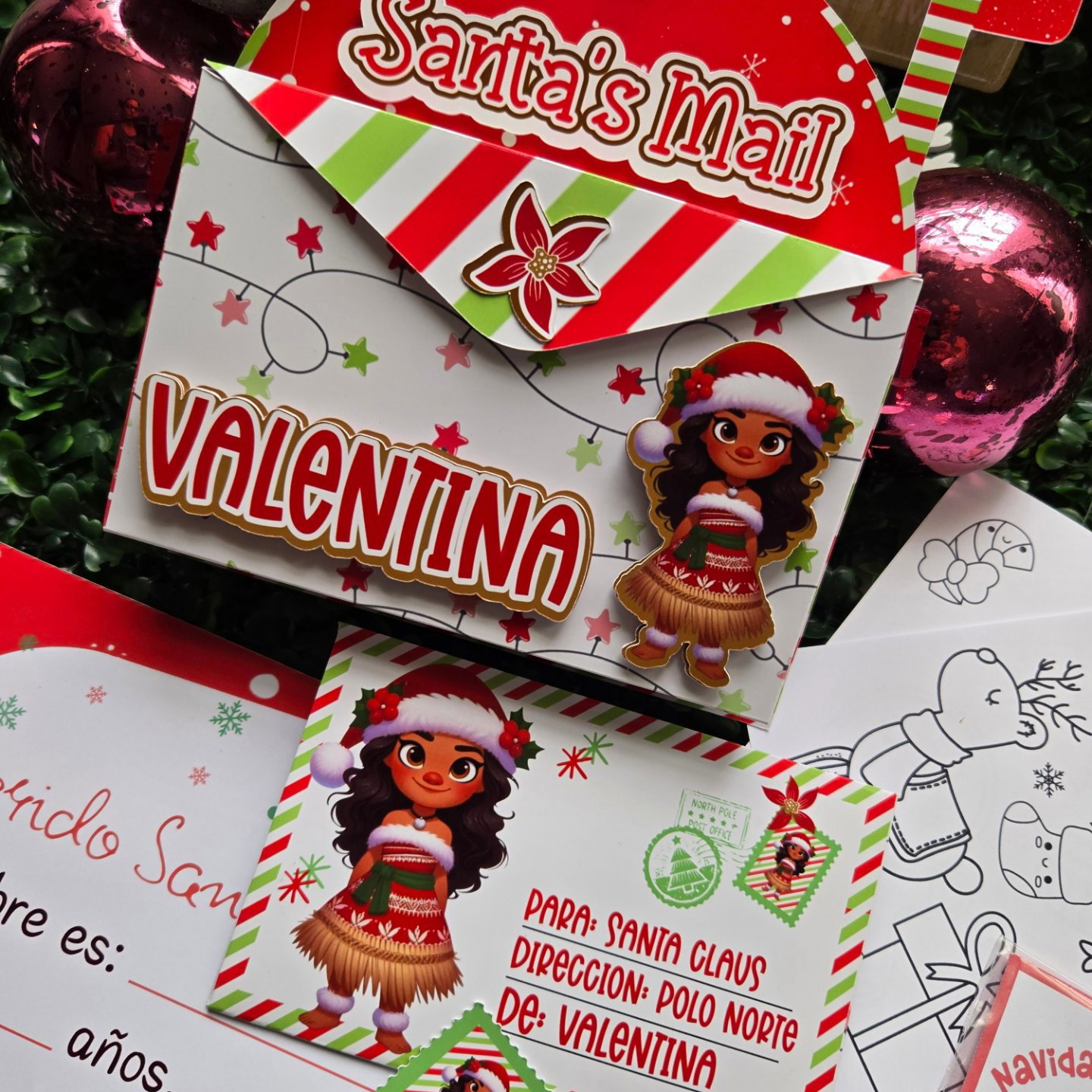Cartita personalizada para Santa con buzon_1