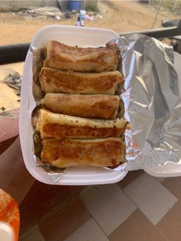 Crêpes Fourré au Jambon de Boeuf et au Fromage