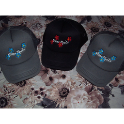 Floral trucker cap