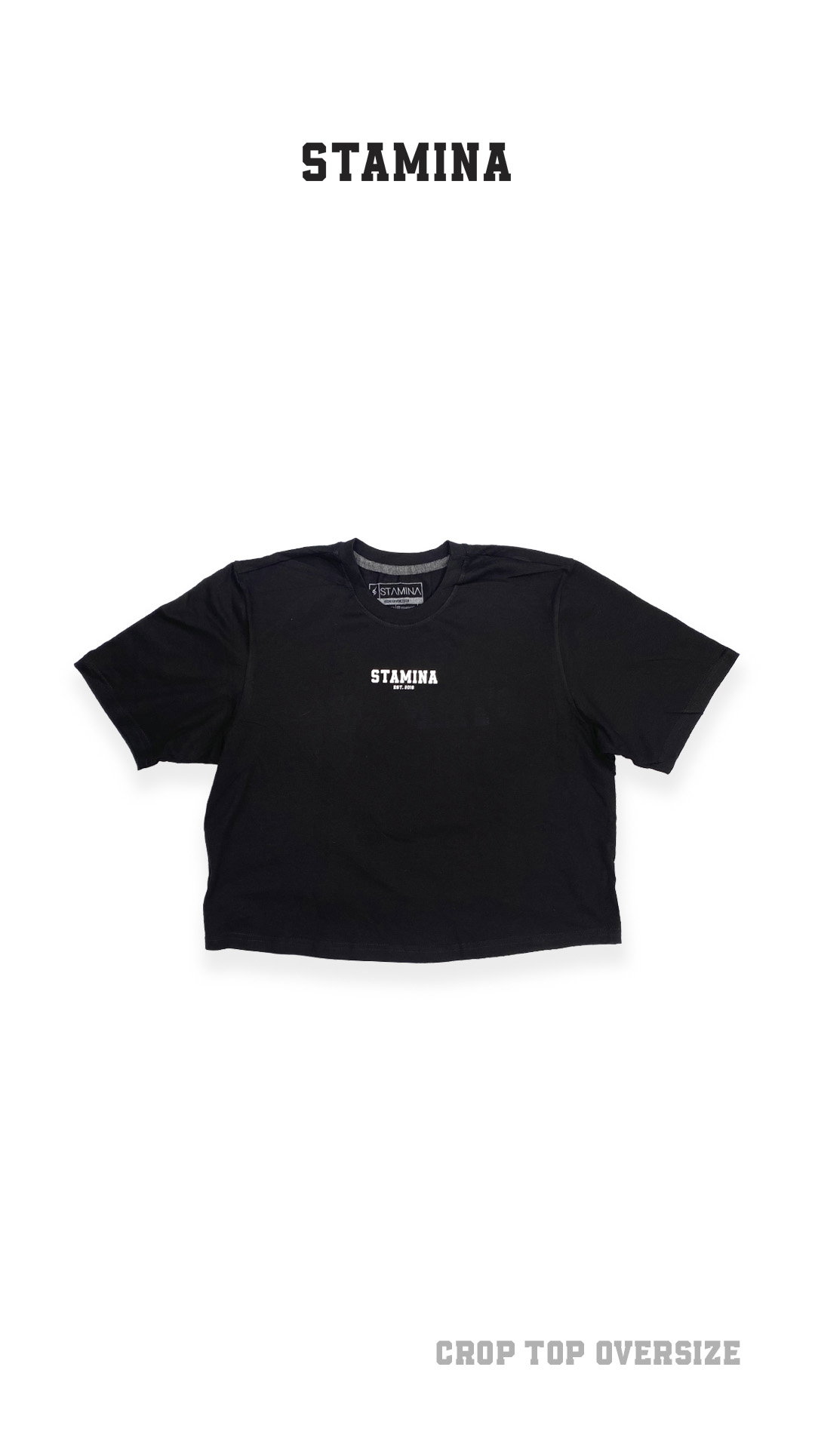 Crop Top Oversize - Hunter of WOD - Negro_1