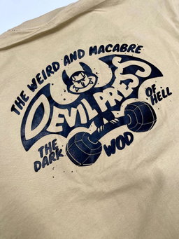Franela de Caballero Oversize - Devil Press - Beige