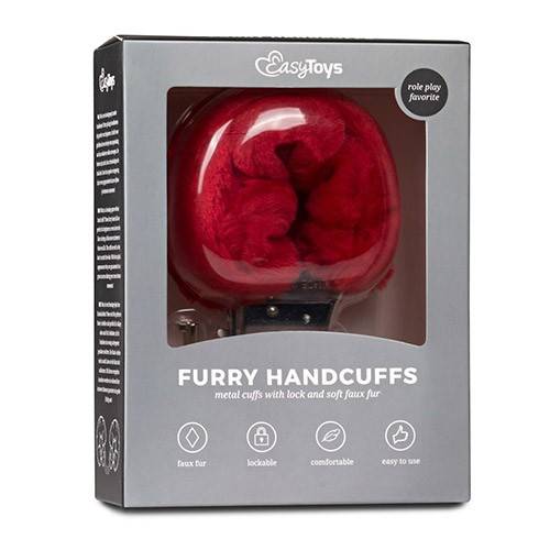 Fluffy Cuffs - Red_1