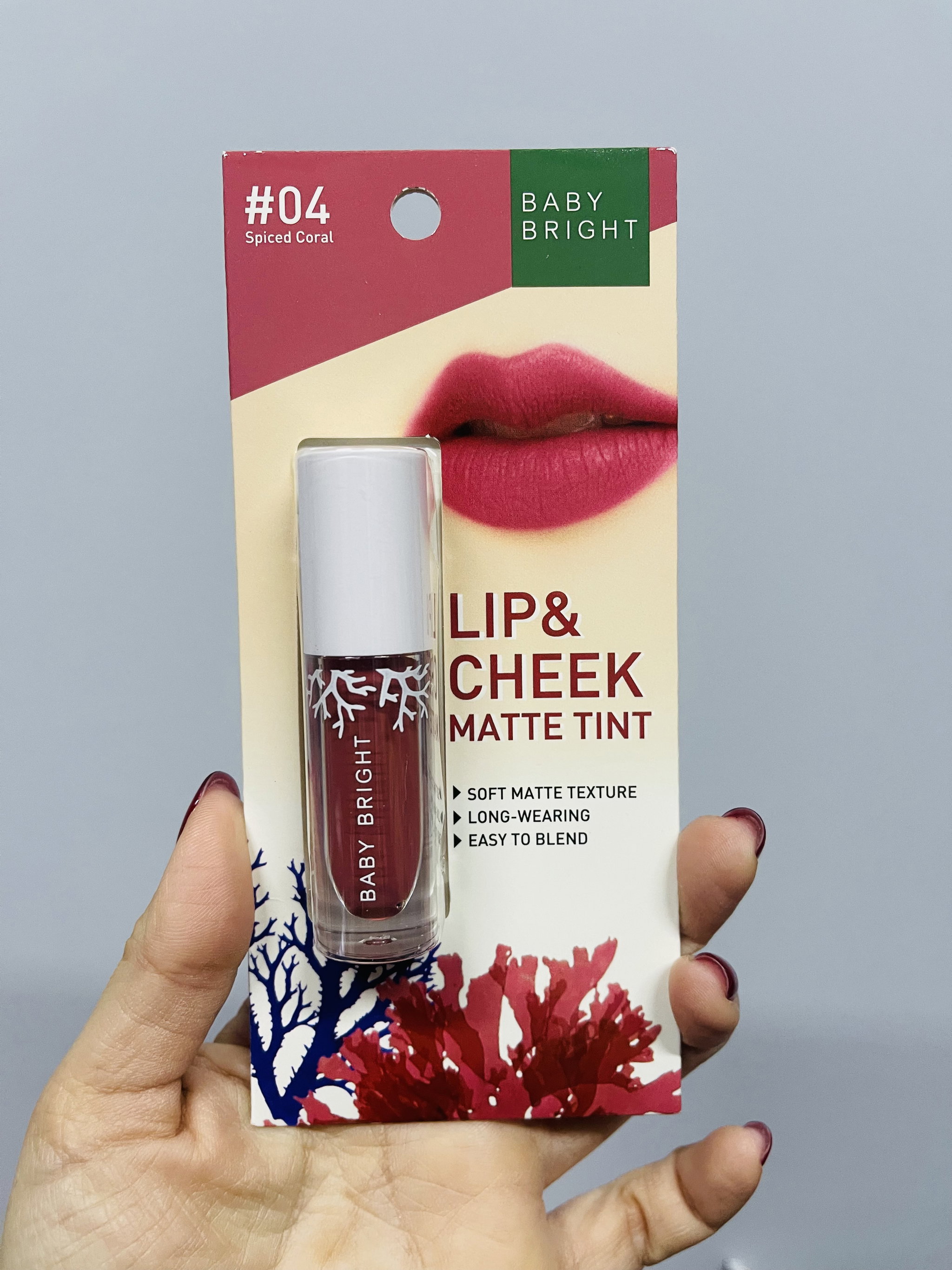 Baby Bright Lip & Cheek Matte Tint #04 Spiced Coral_0
