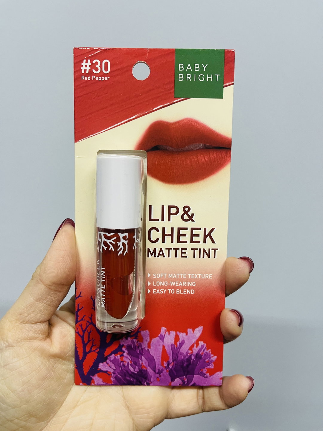 Baby Bright Lip & Cheek Matte Tint #30 Red Pepper
