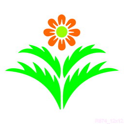 R874_Flower Wall Stencil