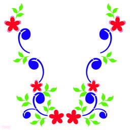 R965_Flower Wall Stencil