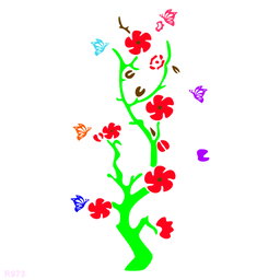 R973_Flower Wall Stencil