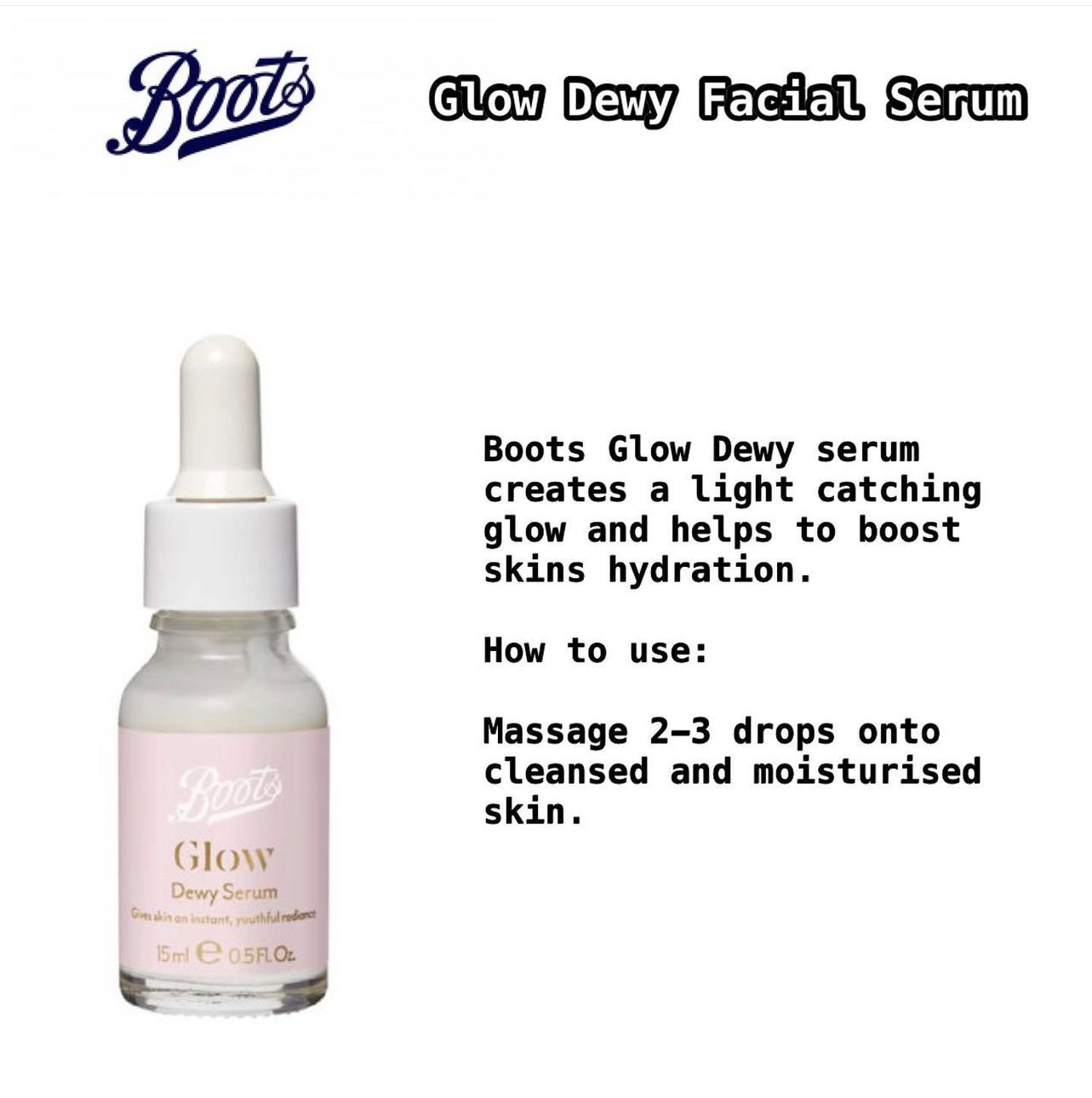 Boots Glowy Dewy Serum_1