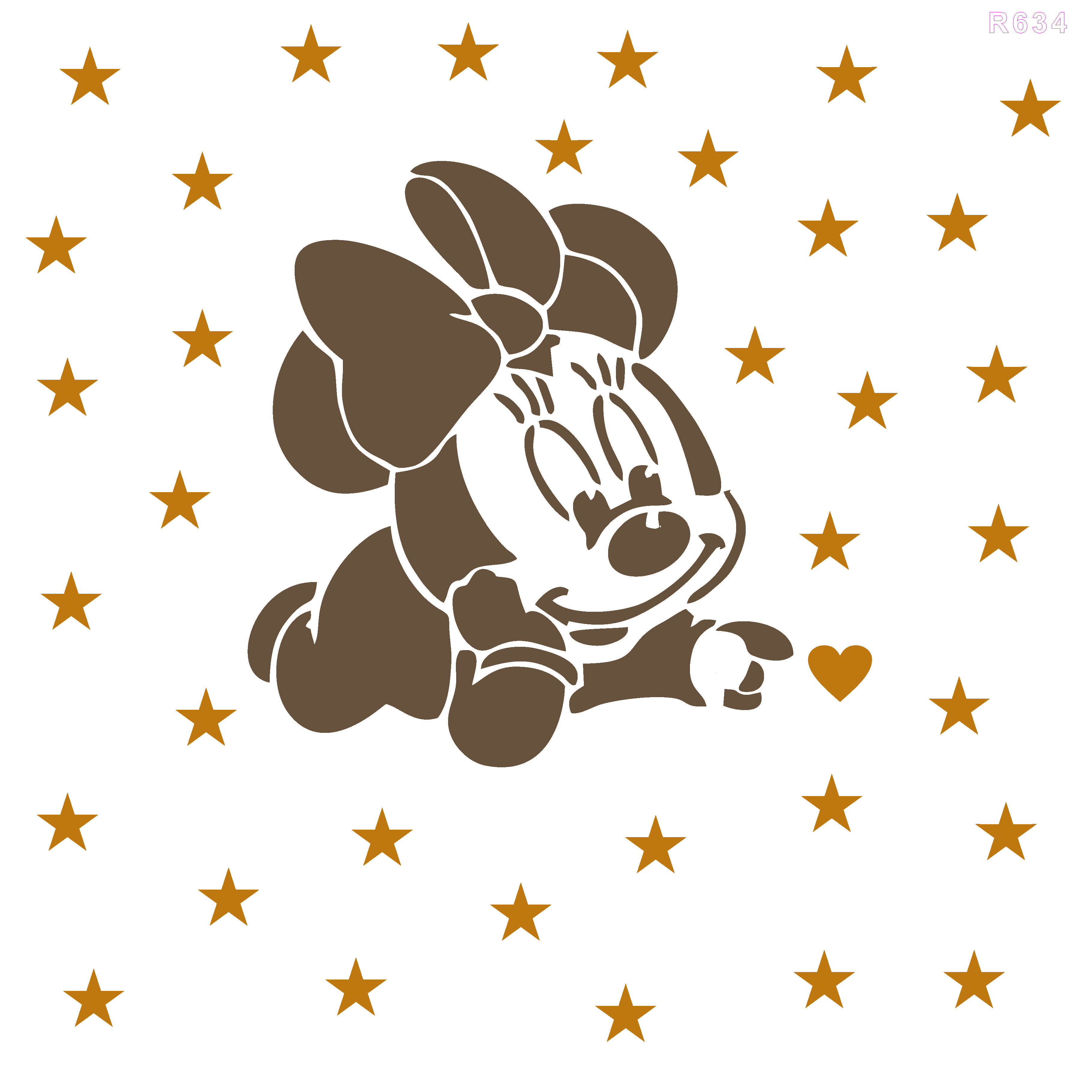 R634_Micky Mouse Wall Stencil