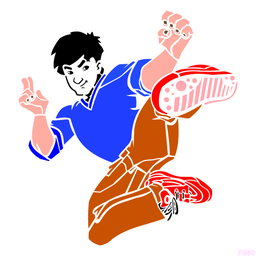 R960_Jackie Chan Wall Stencil