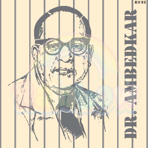 R038_Ambedkar Wall Stencil