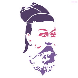 R615_Thiruvalluvar Wall Stencil