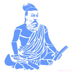 R826_Thiruvalluvar Wall Stencil