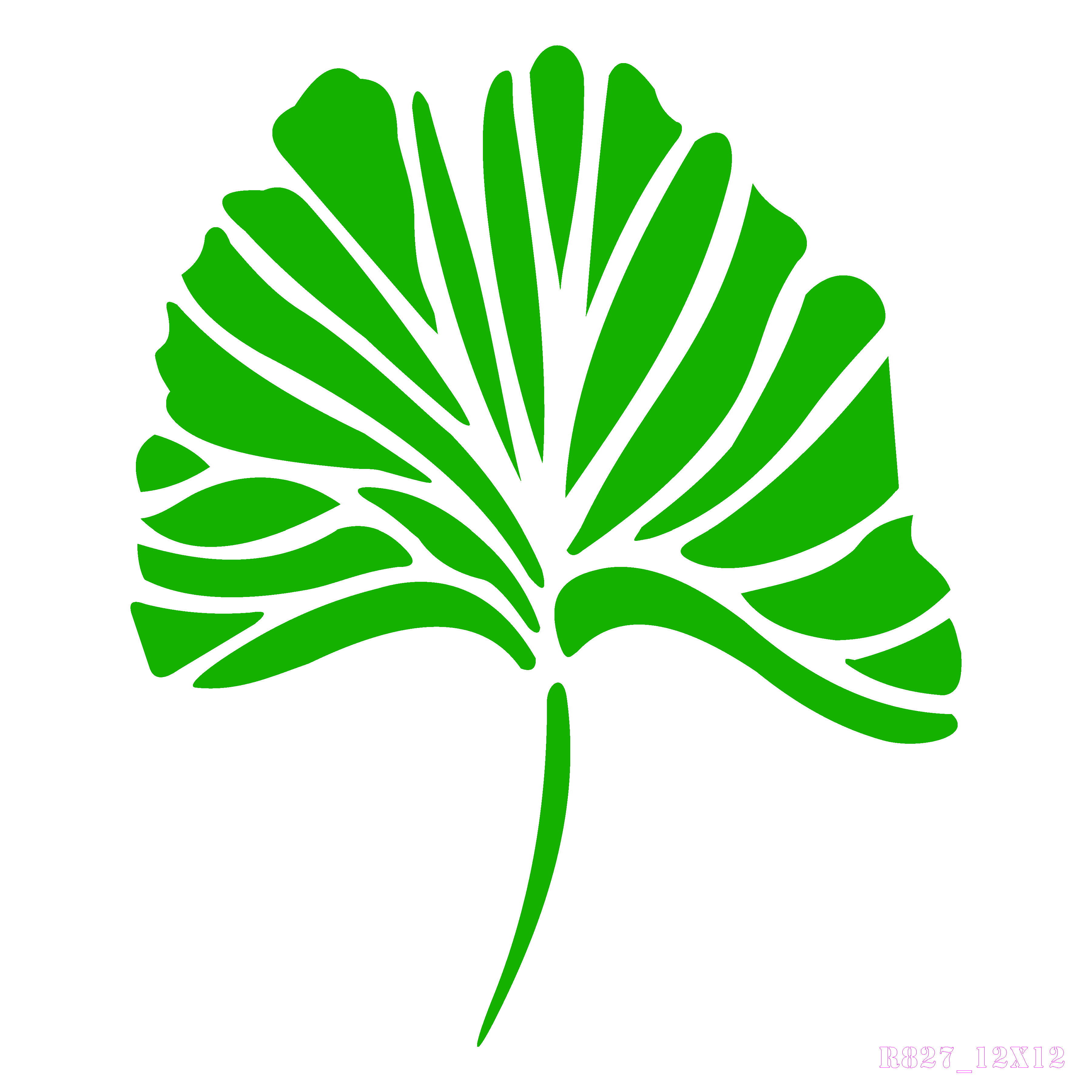 R827_Leaves Wall Stencil