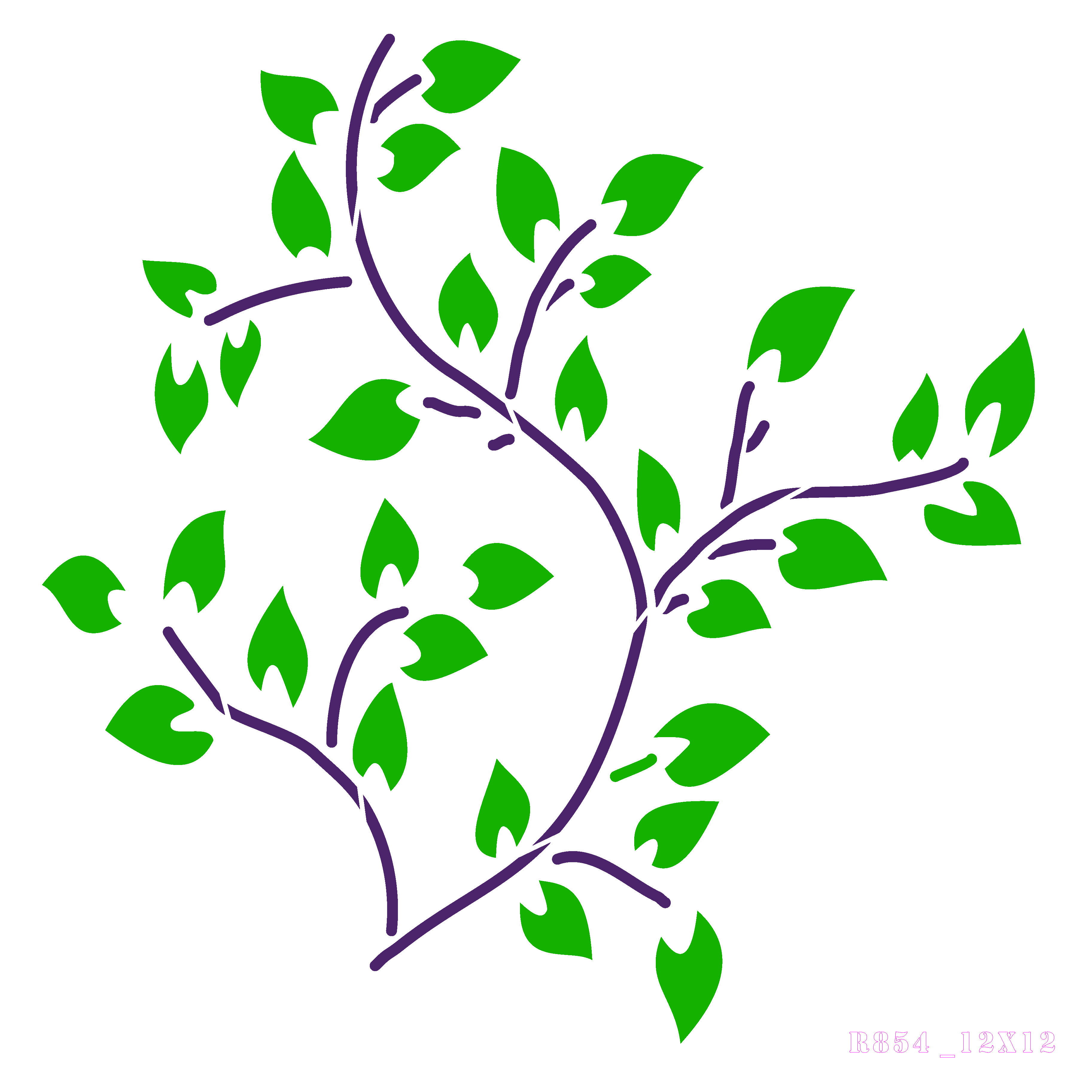 R854_Branches Wall Stencil