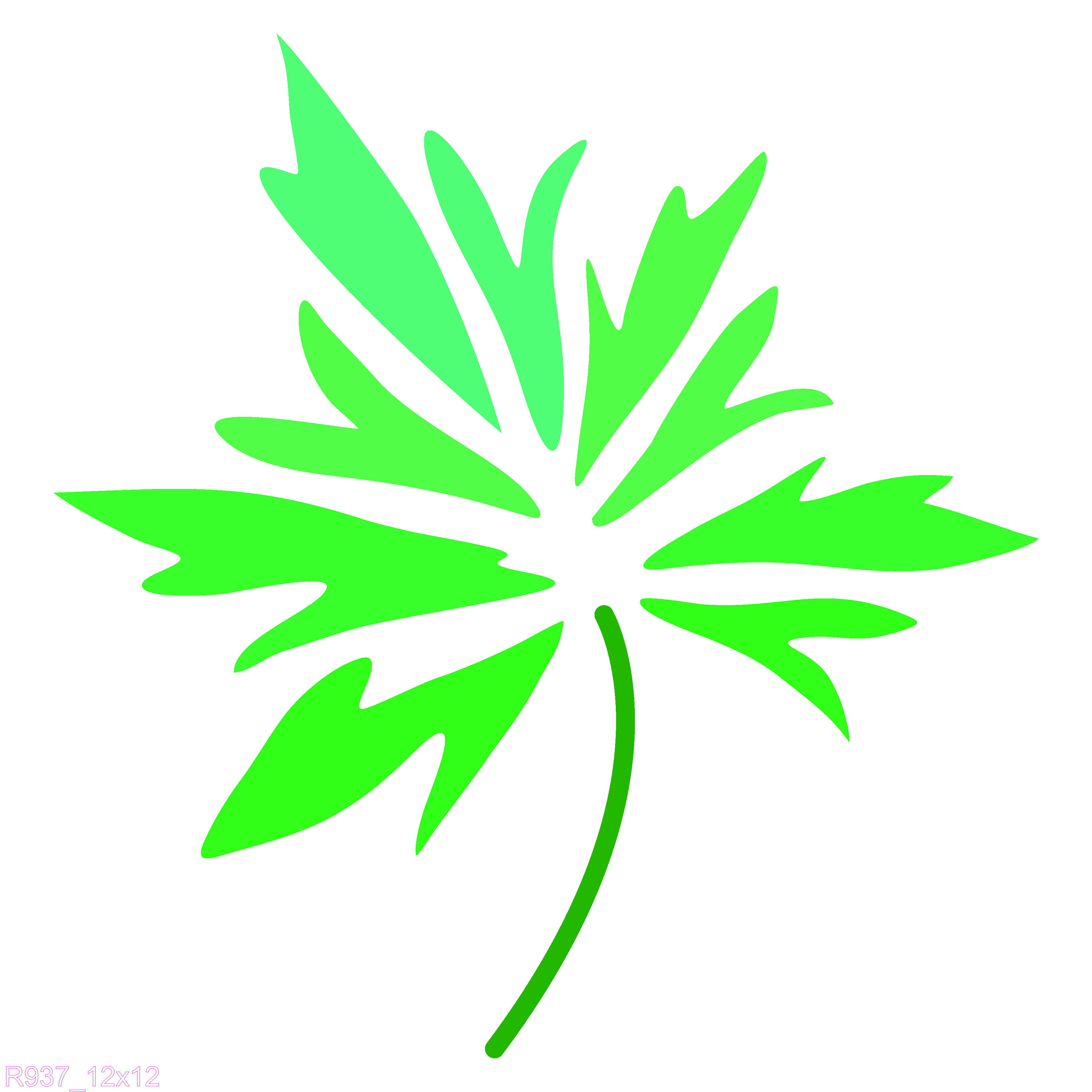 R937_Leaves Wall Stencil