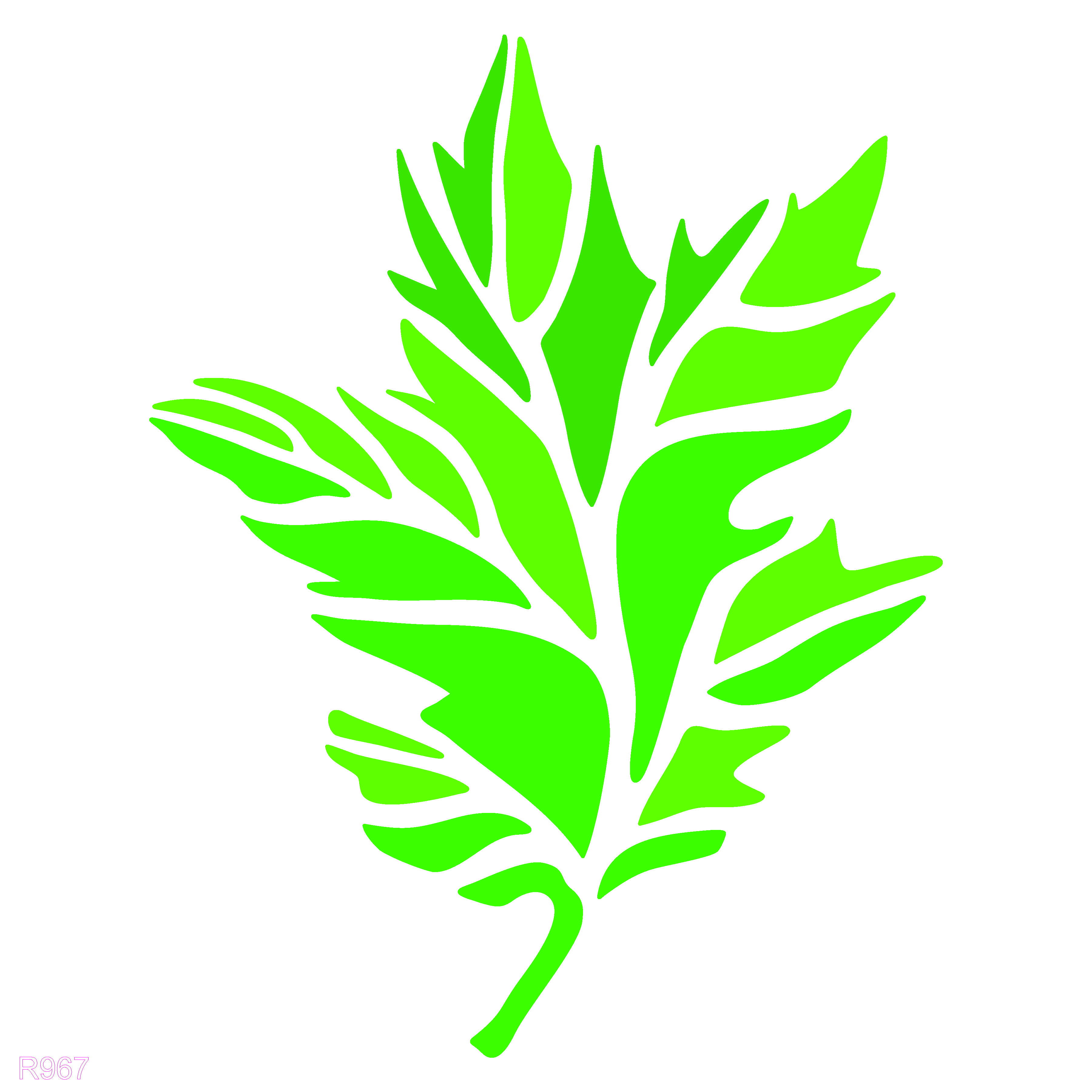 R967_Leaves Wall Stencil