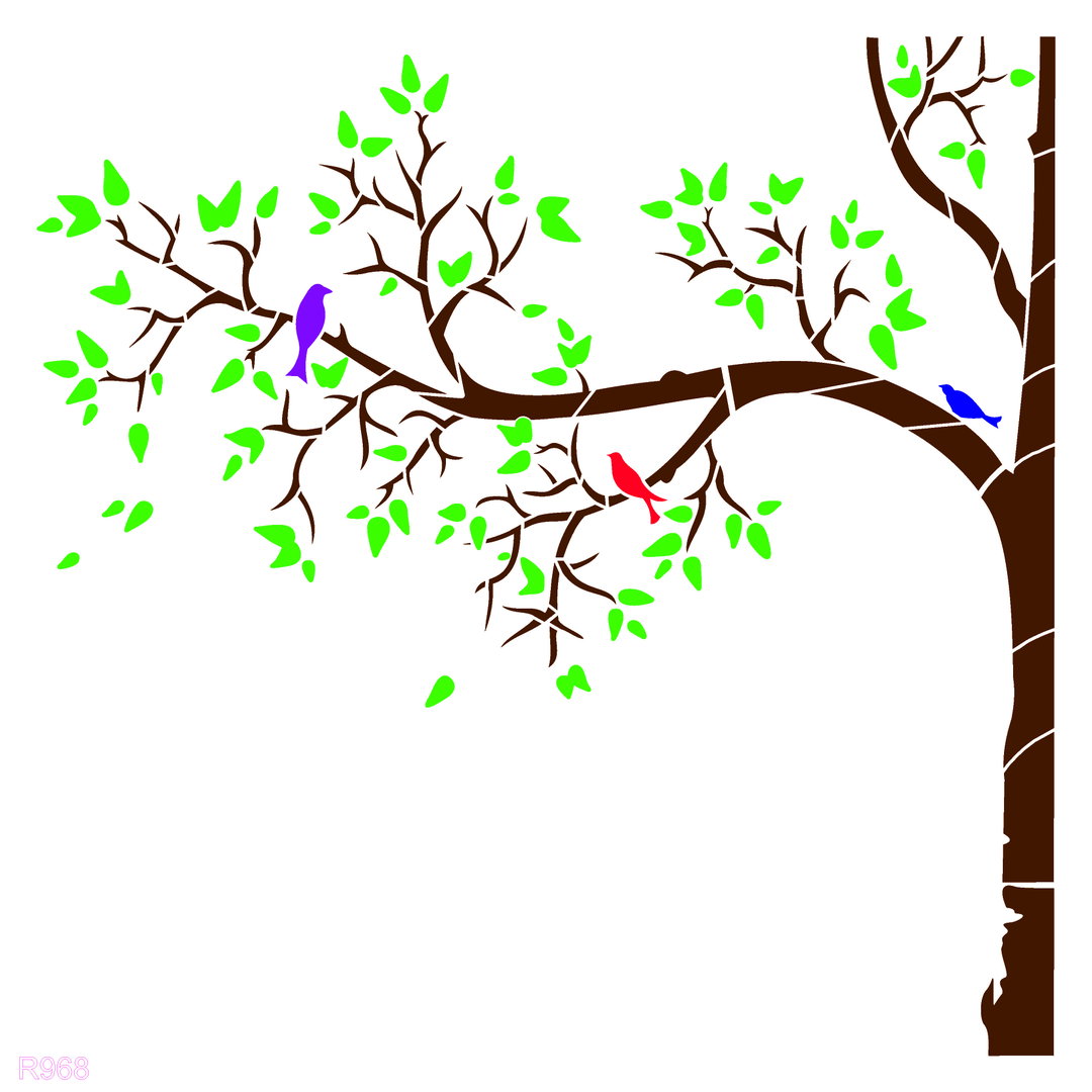 R968_Tree Wall Stencil