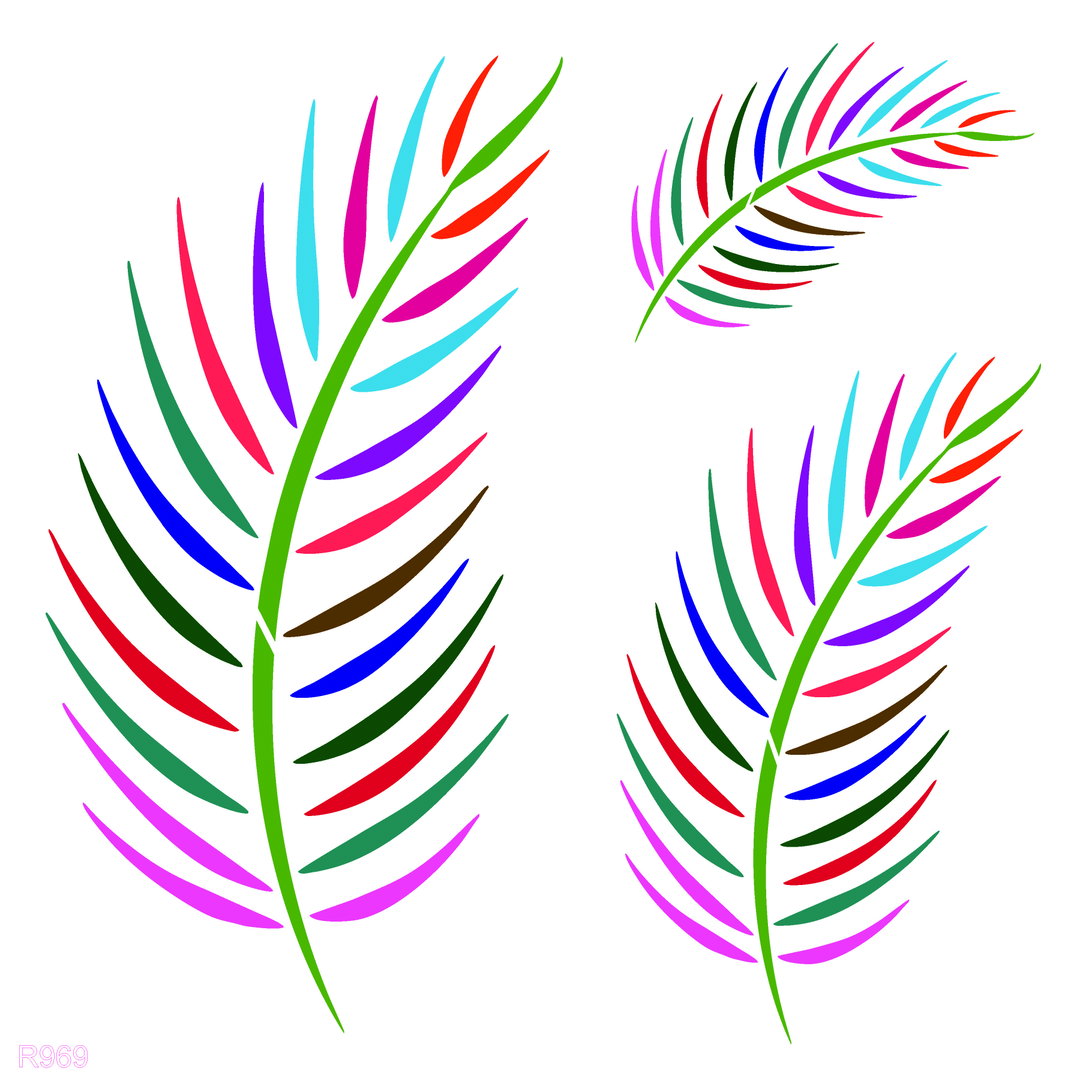 R969_Leaves Wall Stencil