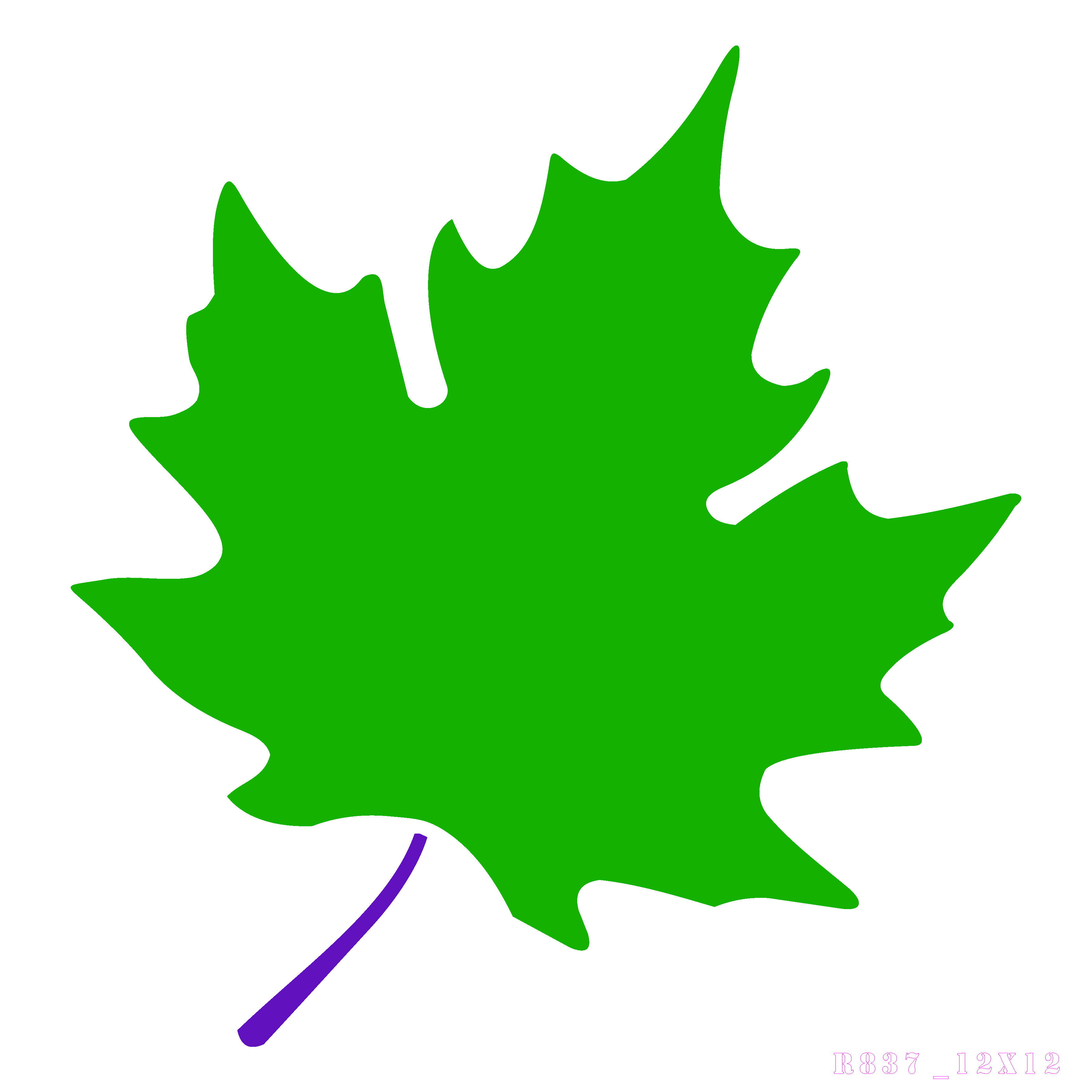 R837_Leaves Wall Stencil