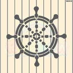 R203_Ship Anchor Wall Stencil