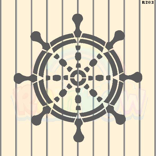 R203_Ship Anchor Wall Stencil