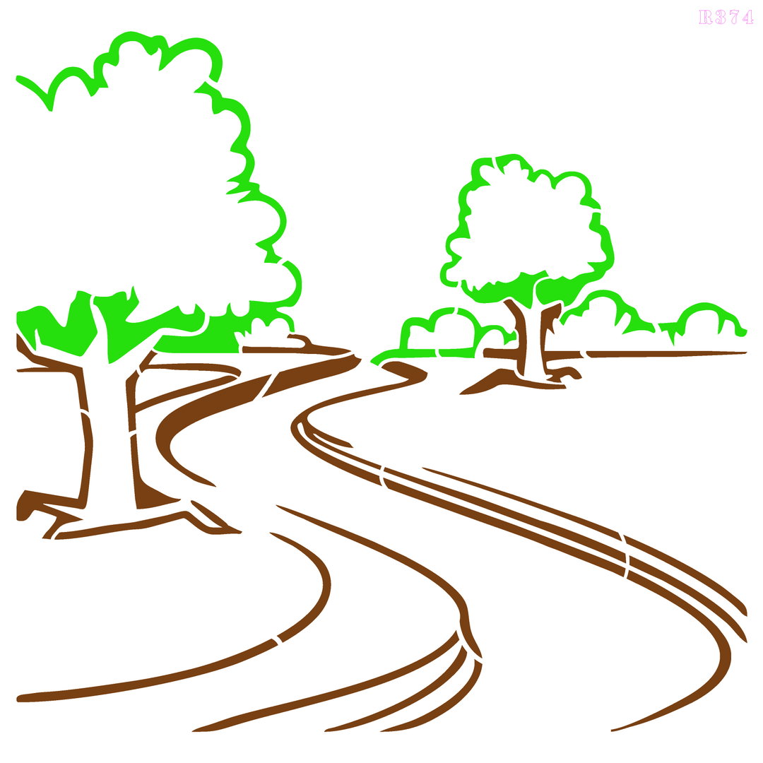 R374_Tree WallStencil
