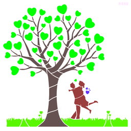 R659_Tree Wall Stencil